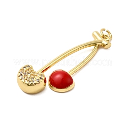 Латунные микро проложить кубического циркония подвески&nbsp;KK-P303-01G