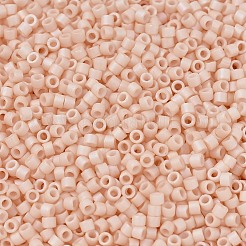 MIYUKIデリカビーズ  シリンダー  日本製シードビーズ  11/0  （db1522)マット不透明ライトピーチab  1.3x1.6mm  穴：0.8mm  約20000個/袋  100 G /袋&nbsp;SEED-J020-DB1522