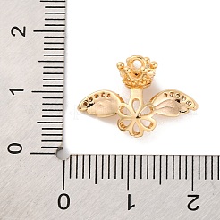 Латунные микро проложить четкие кубического циркония кулон поручительств KK-C076-13G