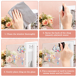 Статические наклейки на окна из пвх&nbsp;AJEW-WH20010-43A