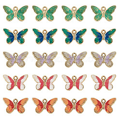 25 Stück 5 Farben Legierungsanhänger&nbsp;ENAM-TA0003-80