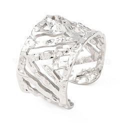 Колец для манжет из нержавеющей стали 304 с полой треугольной формой&nbsp;RJEW-G370-01P