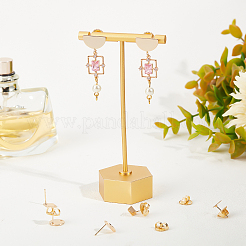 10 шт. 5 стильные латунные серьги-гвоздики&nbsp;DIY-BBC0001-04