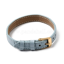 Armbänder aus Kunstleder mit Schnallen aus Edelstahl&nbsp;AJEW-Z053-01F