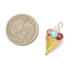 Подвески из акрила и перламутрового стекла PALLOY-TA00363