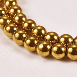 Electroplate non magnetici ematite sintetico fili di perline&nbsp;X-G-J169A-6mm-04