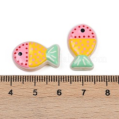 Выпечка окрашенные стеклянные бусины&nbsp;LAMP-F036-02D