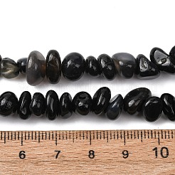 Chapelets de perles perles en agate noire naturelle&nbsp;G-L655-A01-01A