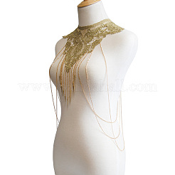 Готические полиэстеровые кружевные плечевые цепи для свадебного платья FS-WGA45D9-01