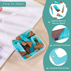 20шт 10 стиля подвески из смолы и дерева&nbsp;WOOD-TA0002-67D