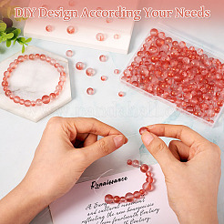 300 шт. матовые прозрачные стеклянные бусины&nbsp;GLAA-TA0002-78D