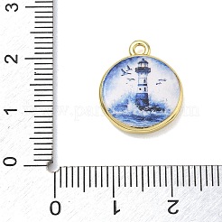 Pendentifs en laiton imprimés&nbsp;KK-CBAF4A6-01G-07