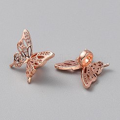 Латунные микро проложить кубического циркония подвески&nbsp;KK-WH0062-152RG