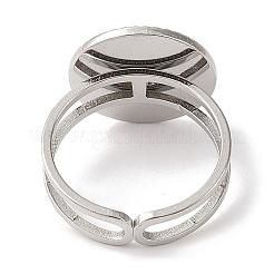 Кольца-манжеты из нержавеющей стали 304 с эмалью для женщин RJEW-F166-48P-01