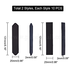 Ahademaker 20 шт. 2 стильные полиуретановые самоклеящиеся нескользящие наклейки для ковров FIND-GA0005-66