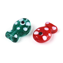 Бусы лэмпворк ручной работы LAMP-N036-08