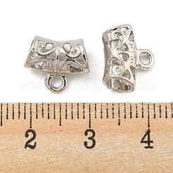 合金チューブベイル  ループベイル  チューブ  プラチナ  10x11.5x5mm  穴：1.6mm  内径：4mm&nbsp;FIND-A039-04P