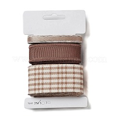 Ruban en polyester imprimé tartan&nbsp;SRIB-C002-01E