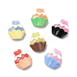 Кабошоны из смолы 30шт 6 цветов&nbsp;CRES-CJ0001-72