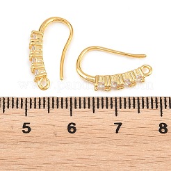 Ottone ganci strass orecchino&nbsp;KK-C261-01C-G