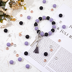 Наборы для изготовления брелоков из силиконовых бусин своими руками&nbsp;DIY-FI0001-16