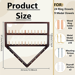 Деревянные органайзеры-подставки для колец RDIS-WH0016-14