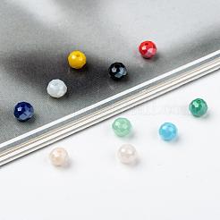 Стеклянные бусины с гальваническим покрытием &nbsp;EGLA-JP0002-01F-4mm