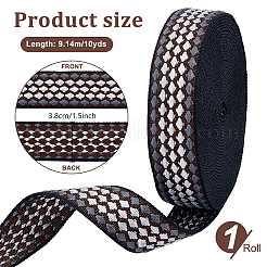 10 ярд полиэстеровой жаккардовой ленты&nbsp;OCOR-WH0101-187B