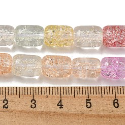 Transparentes craquements perles de verre brins&nbsp;GLAA-NH0001-04A