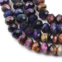 Природных тигровый глаз бисер нитей&nbsp;G-C259-A49-5x8mm