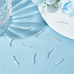 10шт трубка 925 бусины из стерлингового серебра STER-BBC0005-62