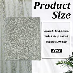 2 pièce de tissu en dentelle de polyester&nbsp;DIY-MA0007-14C