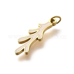 Подвески из нержавеющей стали 304 с эмалью&nbsp;STAS-R153-06G-01