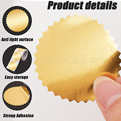 2 рулон 2-х цветная бумага самоклеящаяся зубчатая кромка награды пустые наклейки DIY-CP0012-58