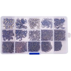 ジュエリーパーツボックスピアスアイアンリングフックヘッドピンオープンアイピンエンドピースチェーンエクステンション&nbsp;FIND-PH0004-01AB