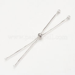 Danlingjewelry изготовление браслетов слайдера из латуни KK-DL0001-04P