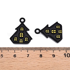 Подвески из эмалевого сплава с распылением на тему Хэллоуина&nbsp;ENAM-T020-09M