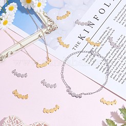 20 шт. 2-х цветные подвески-соединители из нержавеющей стали 304&nbsp;STAS-SZ0003-12