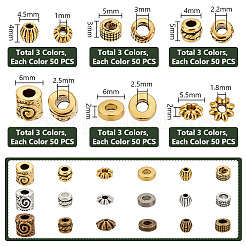 900шт 18 стиля тибетский стиль сплава бусин-разделителей наборы&nbsp;TIBEB-PH0005-12