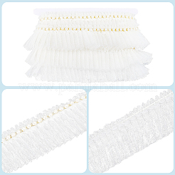 Ruban de dentelle en polyester de 5 mètre&nbsp;SRIB-GF0001-74B