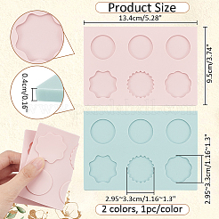 2шт 2-цветный восковой фиксатор силикона с частицами DIY-NB0010-22A