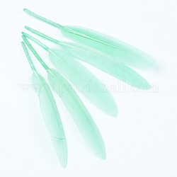 Goose Feather Costume Accessories, Dyed, Aquamarine, 100~175x13~25mm