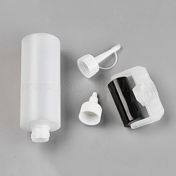 Plastic Glue Liquid Container, Bottle Dispenser, Clear, 4.8x15.5cm, Capacity: 200ml(6.76 fl. oz)