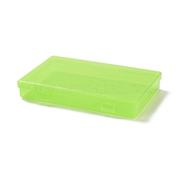 Пластиковые окна, контейнеры для хранения бисера, ящик для хранения крышки рта, прямоугольные, зеленый газон, 10.7x17.3x2.65 см