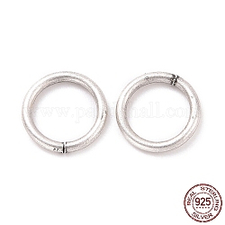925 anello di salto aperto in argento sterling, argento antico, 7x0.9mm, diametro interno: 5.2mm, circa 70pcs/10g