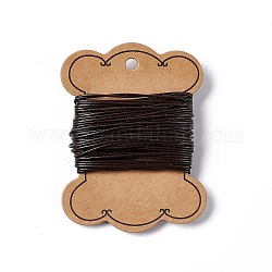 Cowhide Leather Cord, Leather Jewelry Cord, Coffee, 1.2mm thick