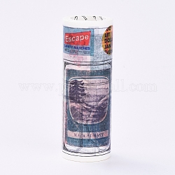 DIY cintas adhesivas decorativas del libro de recuerdos, con carrete, patrón retro, colorido, 100mm, aproximamente 5 m / rollo