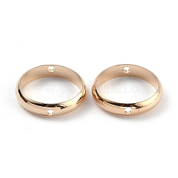 Messing Perle Rahmen, für Ohrringe & Haarschmuck Accessoires Tasche Perlenschnalle, runden Ring, Licht Gold, 12x2.5 mm, Bohrung: 1 mm, 10 mm Innen Durchmesser, 10 Stück / Beutel