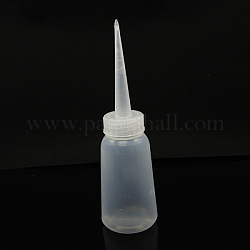 100 botellas de pegamento plástico ml, Claro, 165x46mm, capacidad: 100ml (3.38 fl. oz)