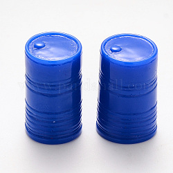 Abalorios de resina, sin agujero / sin perforar, estaño, azul, 23.5x14.5mm
